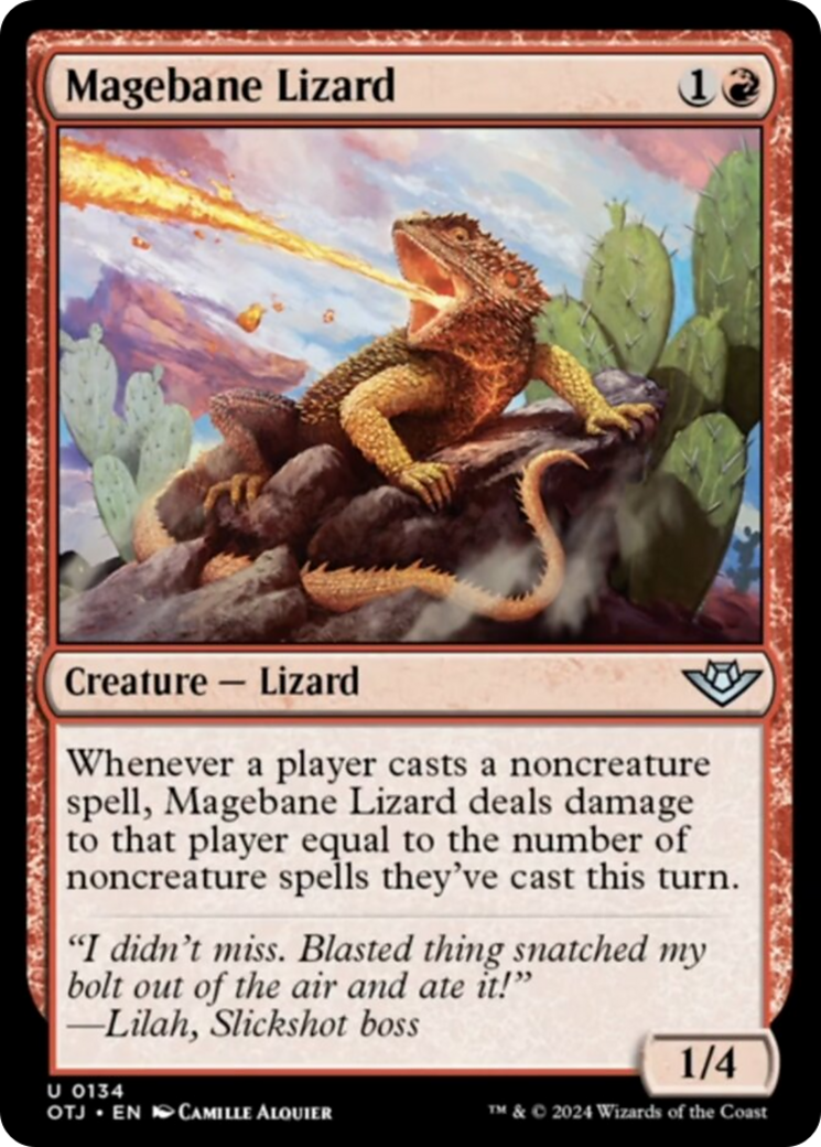 Magebane Lizard [Outlaws of Thunder Junction] | Arkham Games and Comics