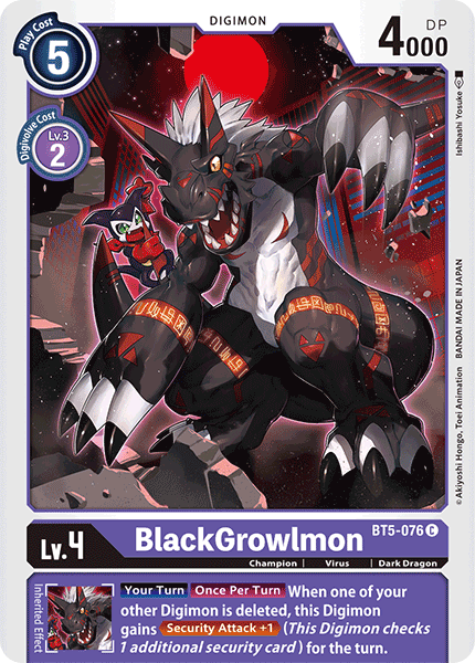 BlackGrowlmon [BT5-076] [Battle of Omni] | Arkham Games and Comics