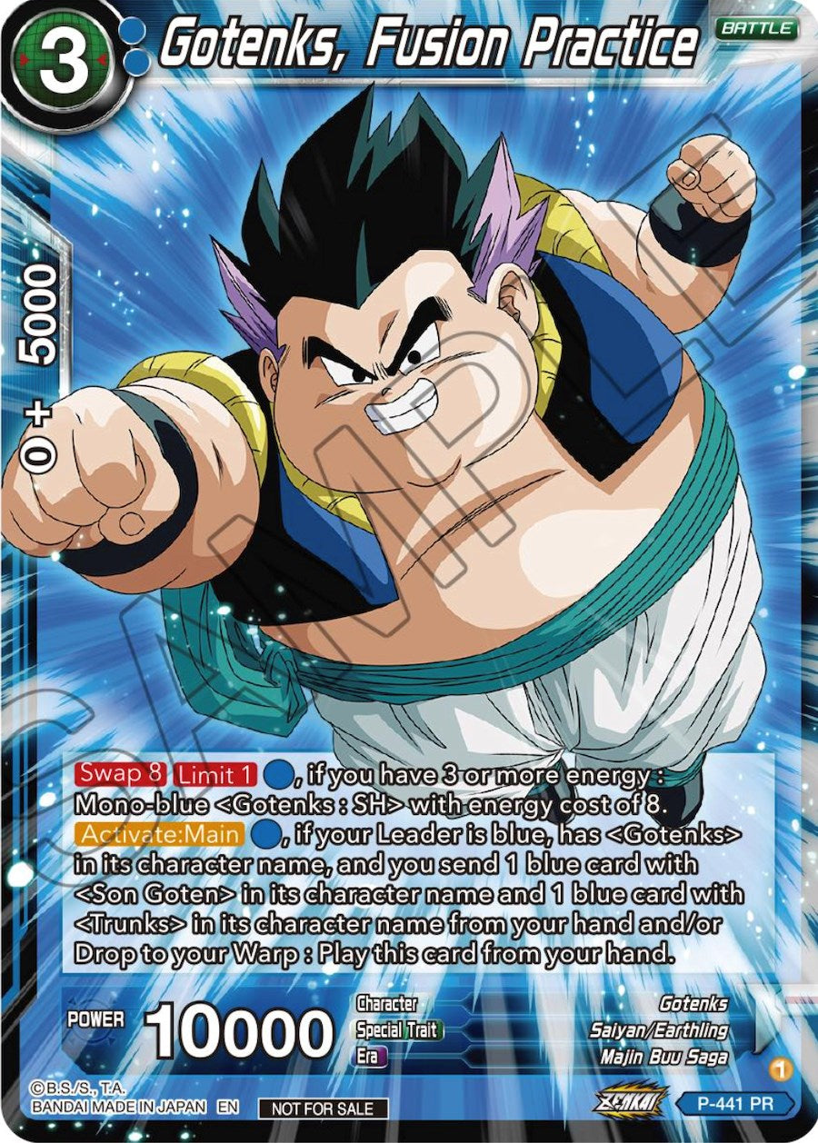 Gotenks, Fusion Practice (Zenkai Series Tournament Pack Vol.2) (P-441) [Tournament Promotion Cards] | Arkham Games and Comics