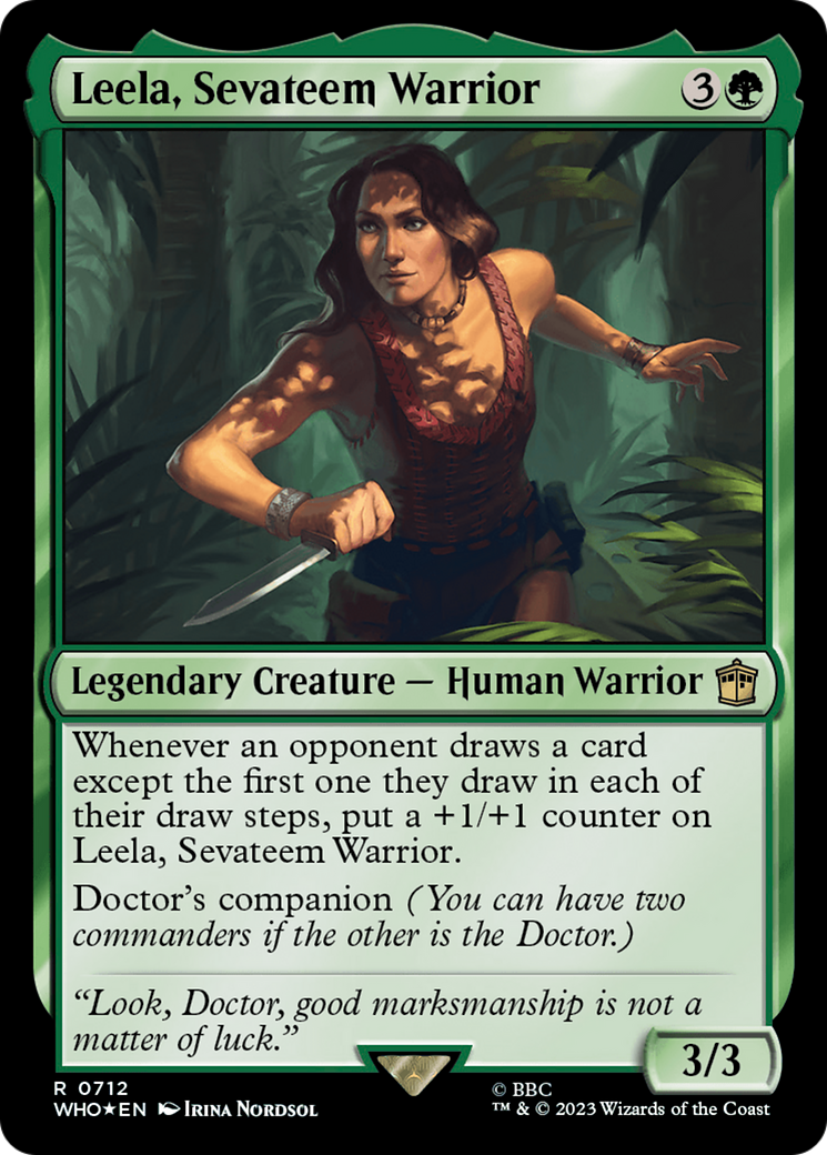 Leela, Sevateem Warrior (Surge Foil) [Doctor Who] | Arkham Games and Comics