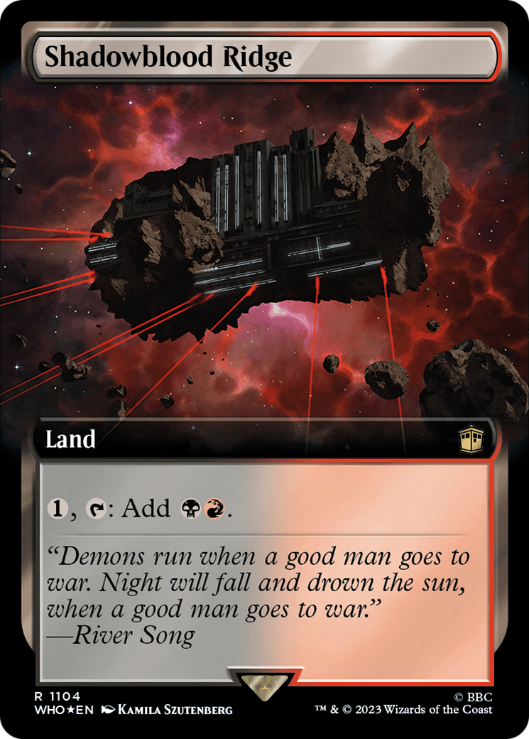 Shadowblood Ridge (Extended Art) (Surge Foil) [Doctor Who] | Arkham Games and Comics