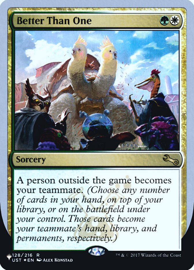 Better Than One (Unfinity Foil Edition) [The List] | Arkham Games and Comics