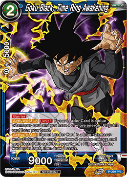 Goku Black, Time Ring Awakening (Unison Warrior Series Boost Tournament Pack Vol. 7) (P-369) [Tournament Promotion Cards] | Arkham Games and Comics