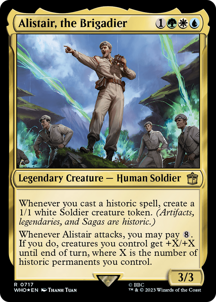 Alistair, the Brigadier (Surge Foil) [Doctor Who] | Arkham Games and Comics