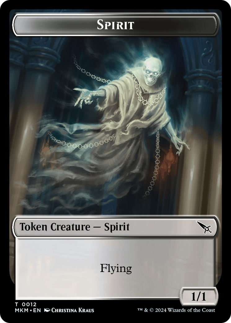 Thopter (0020) // Spirit Double-Sided Token [Murders at Karlov Manor Tokens] | Arkham Games and Comics