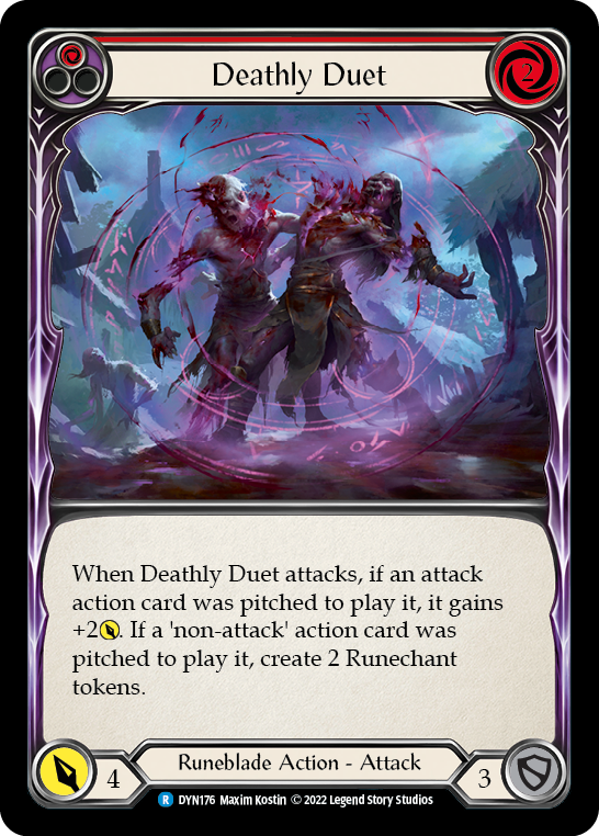 Deathly Duet (Red) [DYN176] (Dynasty)  Rainbow Foil | Arkham Games and Comics