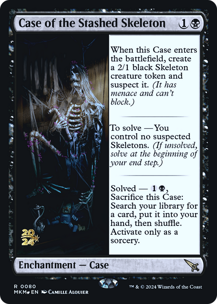 Case of the Stashed Skeleton [Murders at Karlov Manor Prerelease Promos] | Arkham Games and Comics