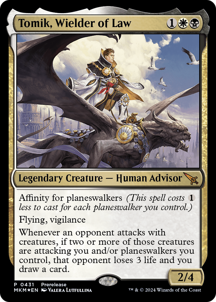 Tomik, Wielder of Law [Murders at Karlov Manor Prerelease Promos] | Arkham Games and Comics