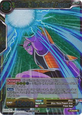 Ginyu, The Reliable Captain (Foil) (P-019) [Promotion Cards] | Arkham Games and Comics