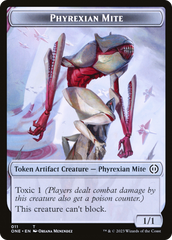 Phyrexian Mite (011) // Phyrexian Goblin Double-Sided Token [Phyrexia: All Will Be One Tokens] | Arkham Games and Comics