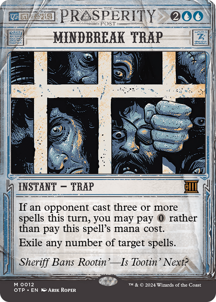 Mindbreak Trap [Outlaws of Thunder Junction: Breaking News] | Arkham Games and Comics