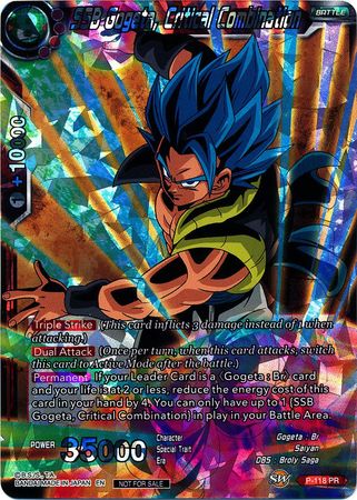 SSB Gogeta, Critical Combination (P-118) [Promotion Cards] | Arkham Games and Comics