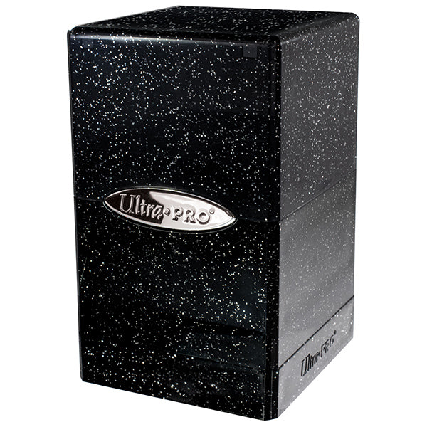 Ultra Pro Satin Tower 100+ Glitter- Black | Arkham Games and Comics