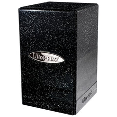 Ultra Pro Satin Tower 100+ Glitter- Black | Arkham Games and Comics