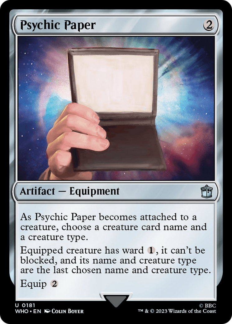 Psychic Paper [Doctor Who] | Arkham Games and Comics