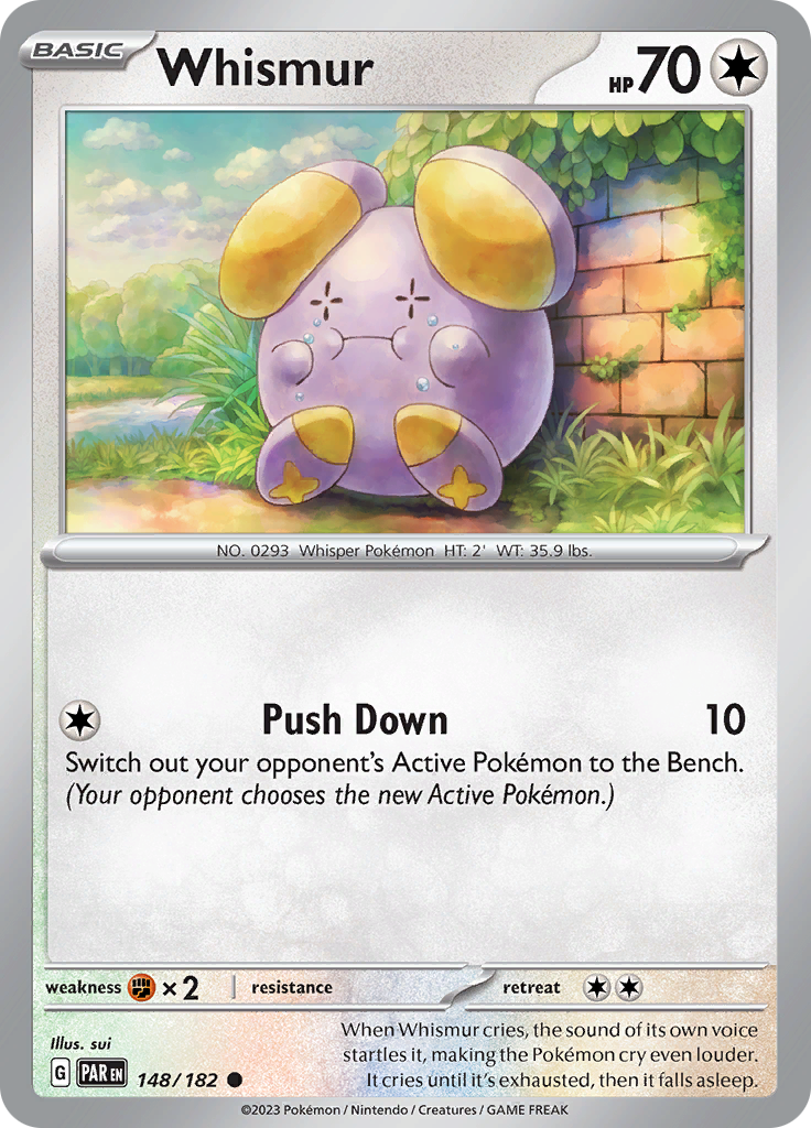 Whismur (148/182) [Scarlet & Violet: Paradox Rift] | Arkham Games and Comics