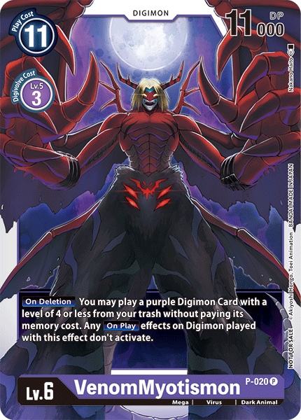VenomMyotismon [P-020] [Promotional Cards] | Arkham Games and Comics