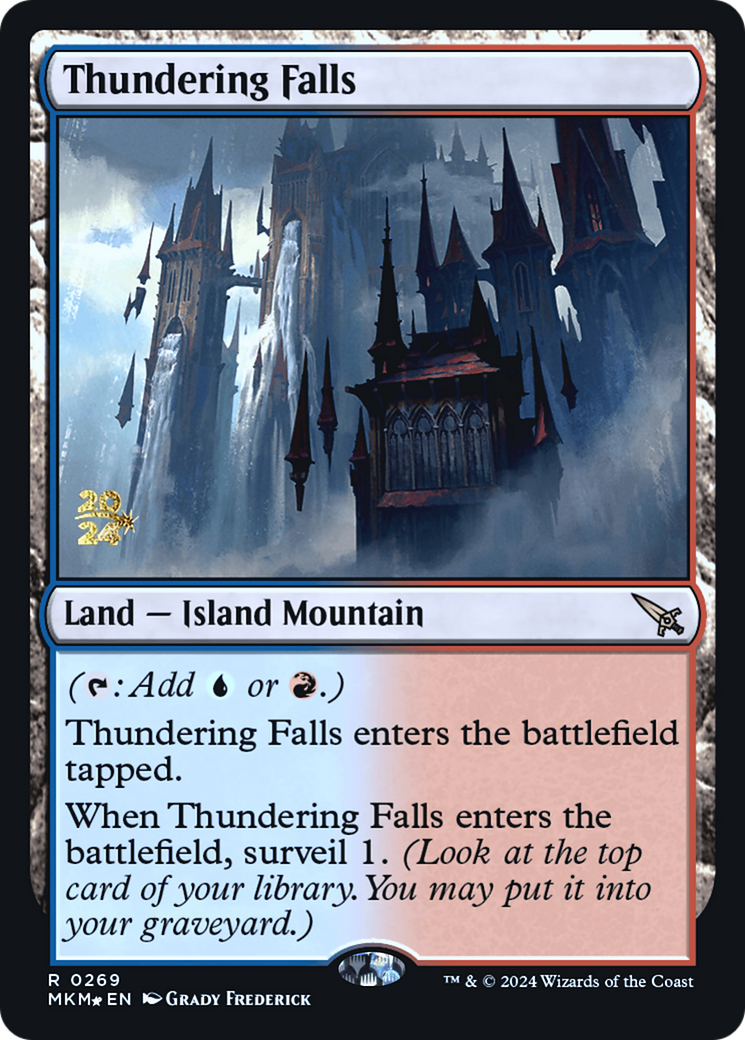 Thundering Falls [Murders at Karlov Manor Prerelease Promos] | Arkham Games and Comics