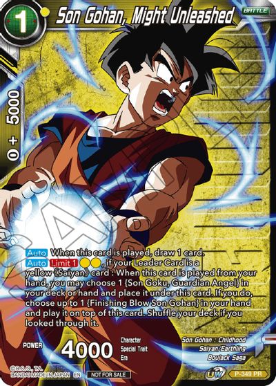 Son Gohan, Might Unleashed (Winner Stamped) (P-349) [Tournament Promotion Cards] | Arkham Games and Comics