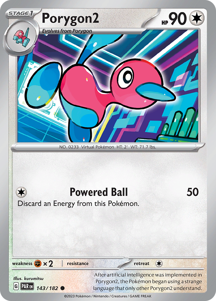Porygon2 (143/182) [Scarlet & Violet: Paradox Rift] | Arkham Games and Comics
