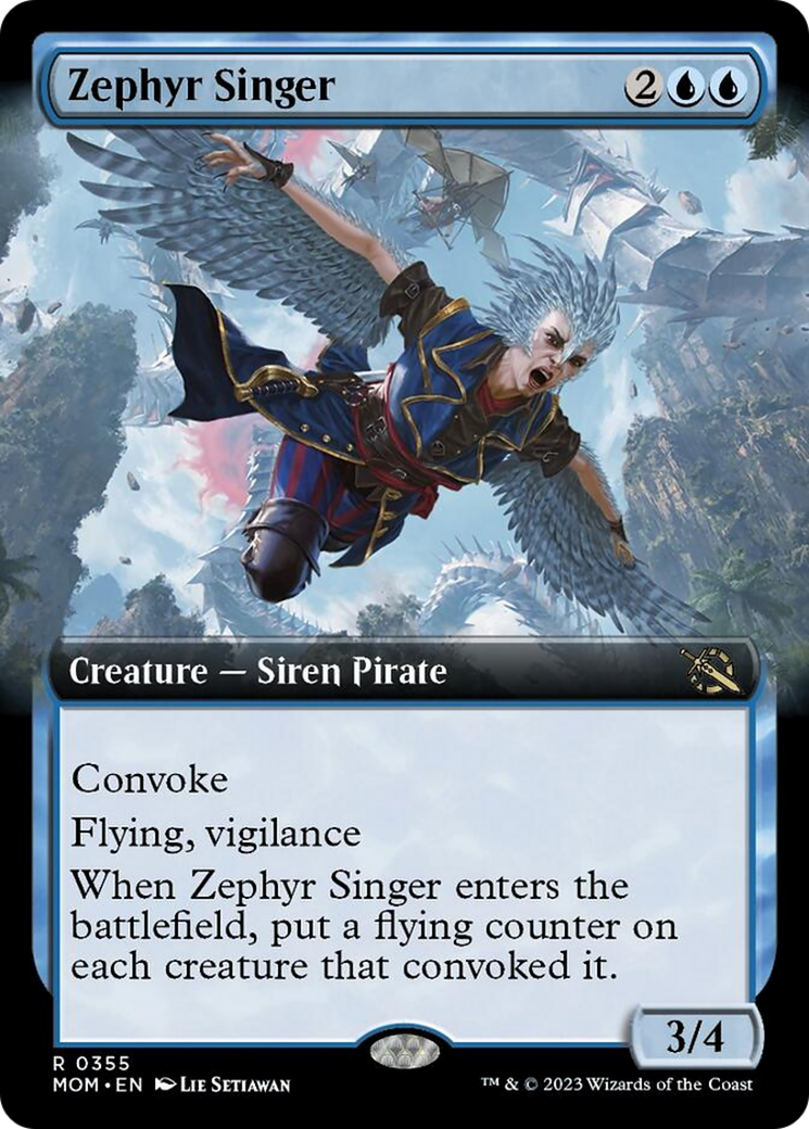 Zephyr Singer (Extended Art) [March of the Machine] | Arkham Games and Comics