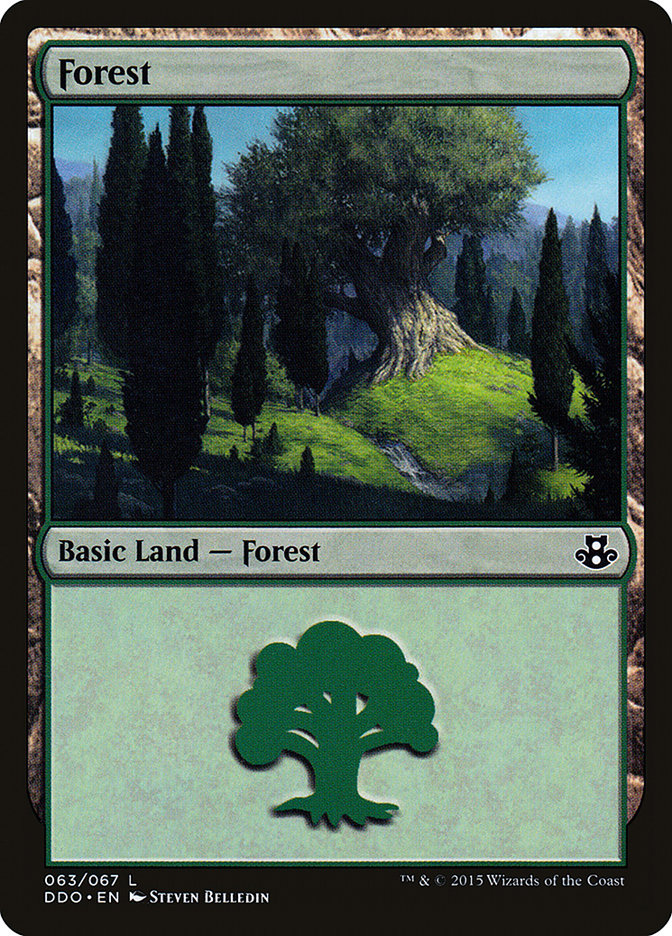 Forest (63) [Duel Decks: Elspeth vs. Kiora] | Arkham Games and Comics