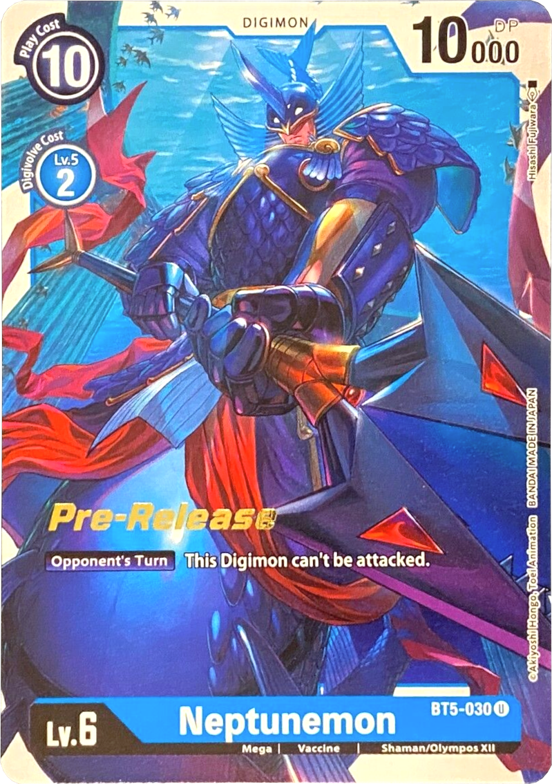 Neptunemon [BT5-030] [Battle of Omni Pre-Release Promos] | Arkham Games and Comics