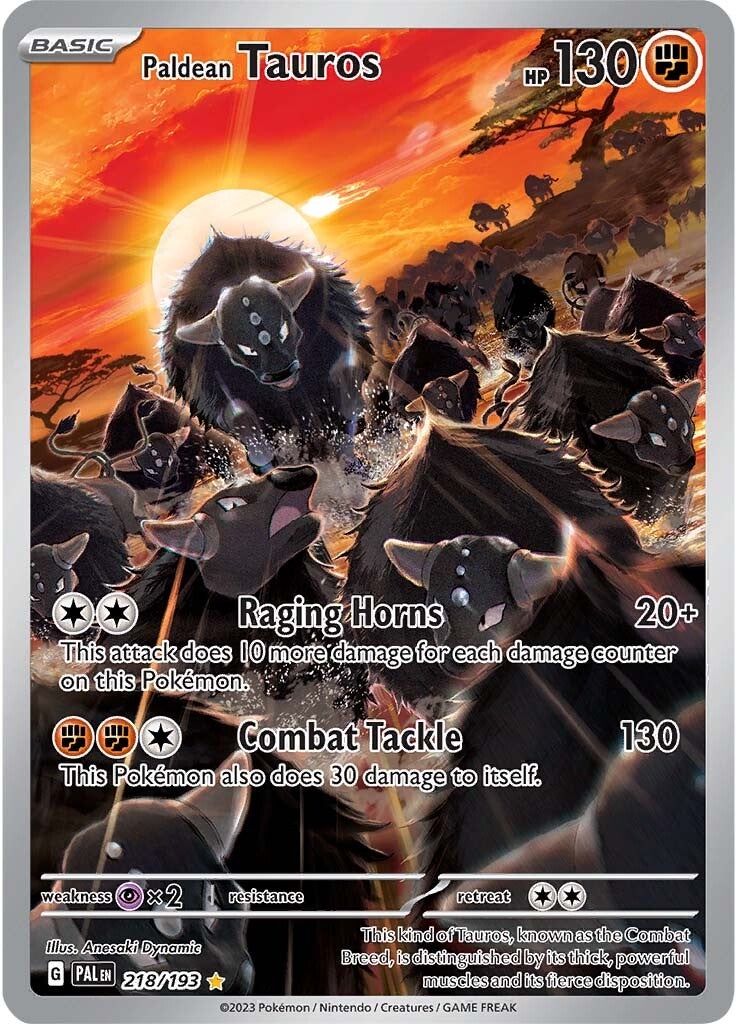 Paldean Tauros (218/193) [Scarlet & Violet: Paldea Evolved] | Arkham Games and Comics