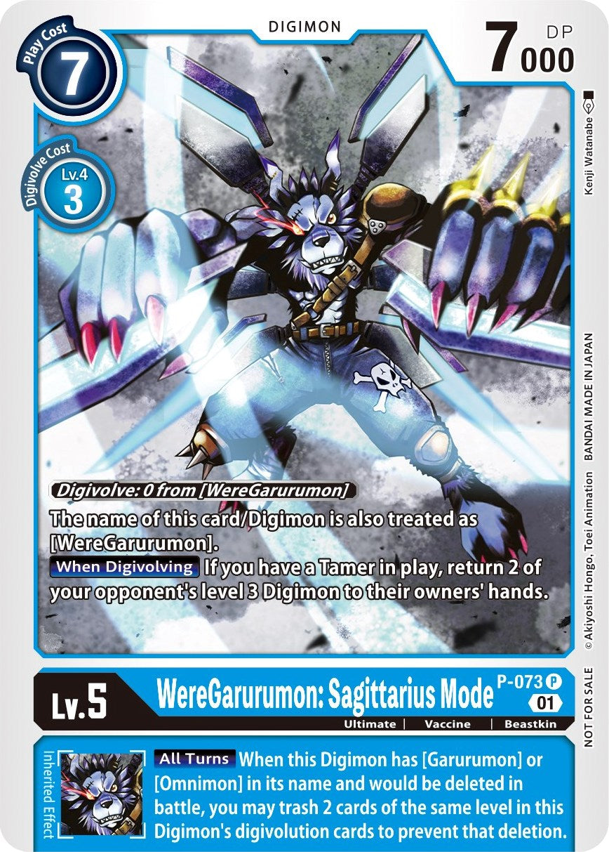 WereGarurumon: Sagittarius Mode [P-073] (Update Pack) [Promotional Cards] | Arkham Games and Comics