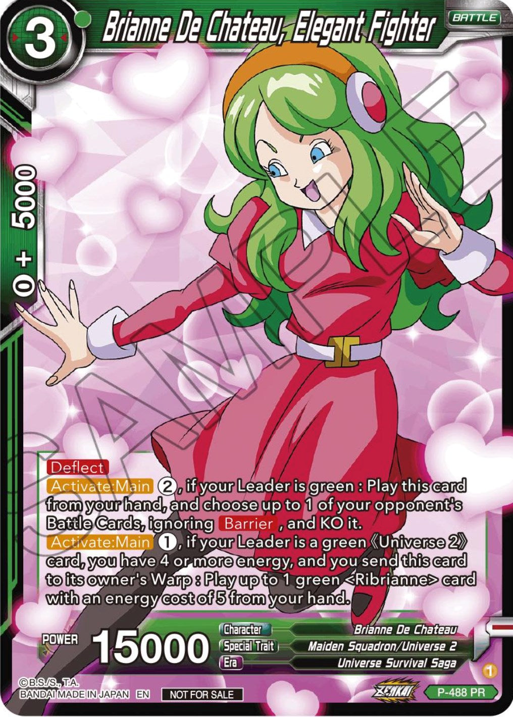 Brianne De Chateau, Elegant Fighter (Zenkai Series Tournament Pack Vol.3) (P-488) [Tournament Promotion Cards] | Arkham Games and Comics