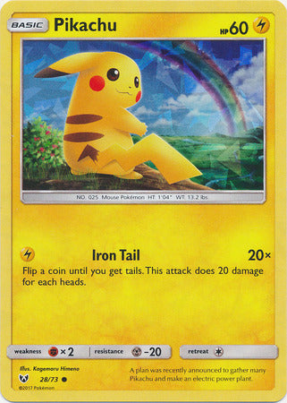 Pikachu (28/73) (Cracked Ice Holo) [Miscellaneous Cards] | Arkham Games and Comics
