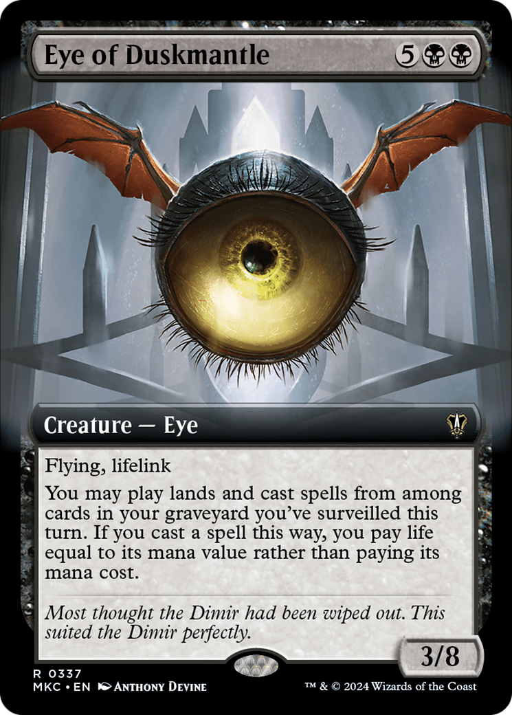 Eye of Duskmantle (Extended Art) [Murders at Karlov Manor Commander] | Arkham Games and Comics