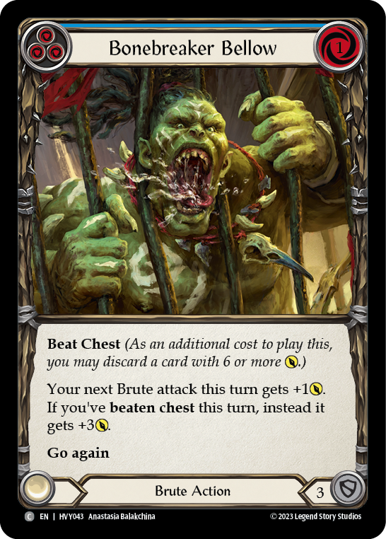 Bonebreaker Bellow (Blue) [HVY043] (Heavy Hitters) | Arkham Games and Comics