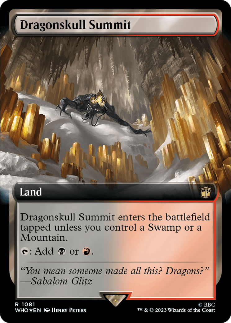 Dragonskull Summit (Extended Art) (Surge Foil) [Doctor Who] | Arkham Games and Comics