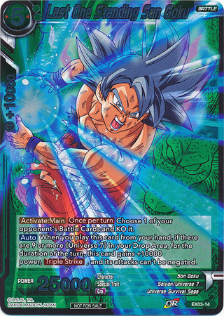 Last One Standing Son Goku (Event Pack 2 - 2018) (EX03-14) [Promotion Cards] | Arkham Games and Comics