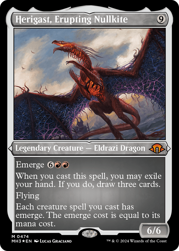 Herigast, Erupting Nullkite (Foil Etched) [Modern Horizons 3] | Arkham Games and Comics