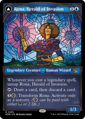 Rona, Herald of Invasion // Rona, Tolarian Obliterator (Showcase Planar Booster Fun) [March of the Machine] | Arkham Games and Comics