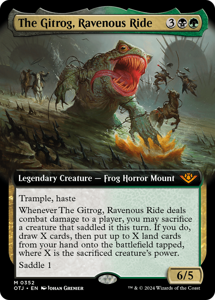 The Gitrog, Ravenous Ride (Extended Art) [Outlaws of Thunder Junction] | Arkham Games and Comics