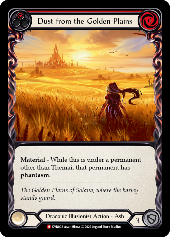 Dust from the Golden Plains [DYN002] (Dynasty)  Rainbow Foil | Arkham Games and Comics