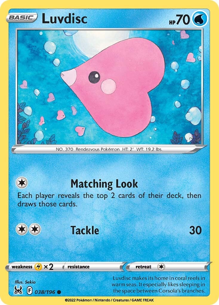 Luvdisc (038/196) [Sword & Shield: Lost Origin] | Arkham Games and Comics