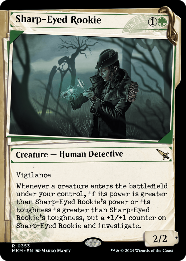 Sharp-Eyed Rookie (Showcase) [Murders at Karlov Manor] | Arkham Games and Comics