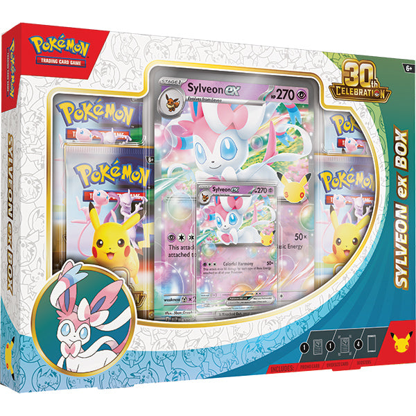 Pokemon TCG: 30th Celebration- ex Box Case (Sylveon ex or Greninja ex) | Arkham Games and Comics