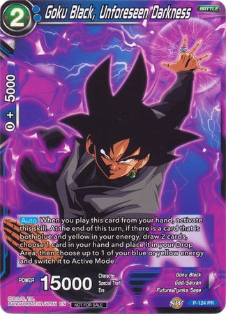 Goku Black, Unforeseen Darkness (Regional Championship 2020) (P-124) [Tournament Promotion Cards] | Arkham Games and Comics