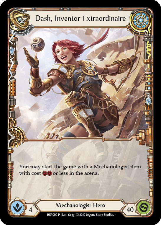 Dash, Inventor Extraordinaire [HER009-P] (Promo)  1st Edition Cold Foil | Arkham Games and Comics