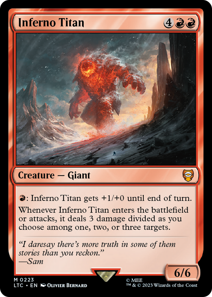 Inferno Titan [The Lord of the Rings: Tales of Middle-Earth Commander] | Arkham Games and Comics