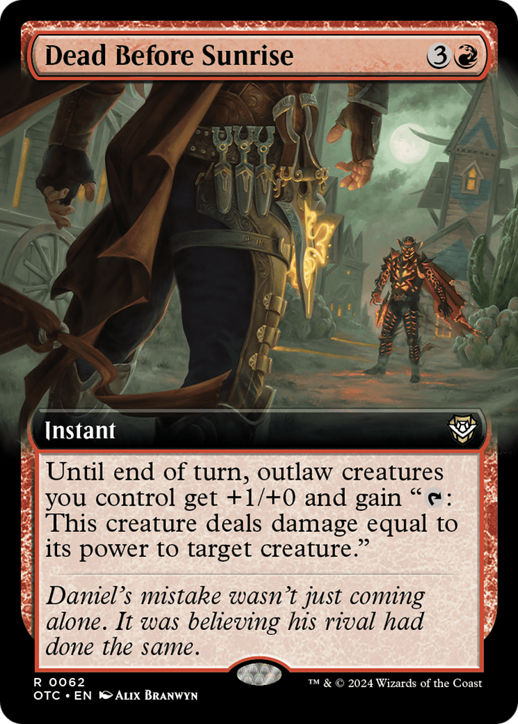 Dead Before Sunrise (Extended Art) [Outlaws of Thunder Junction Commander] | Arkham Games and Comics