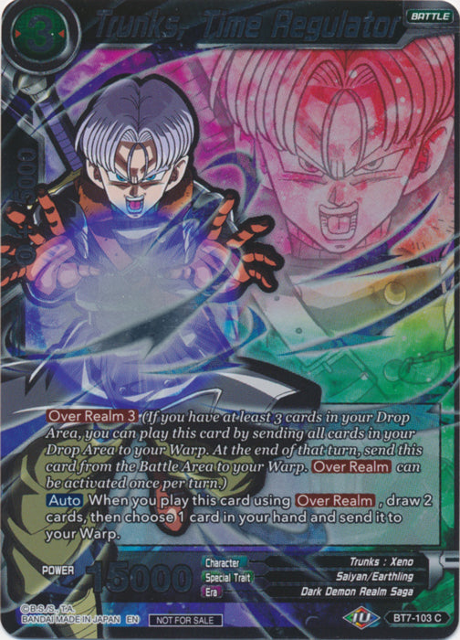 Trunks, Time Regulator (Event Pack 05) (BT7-103) [Promotion Cards] | Arkham Games and Comics