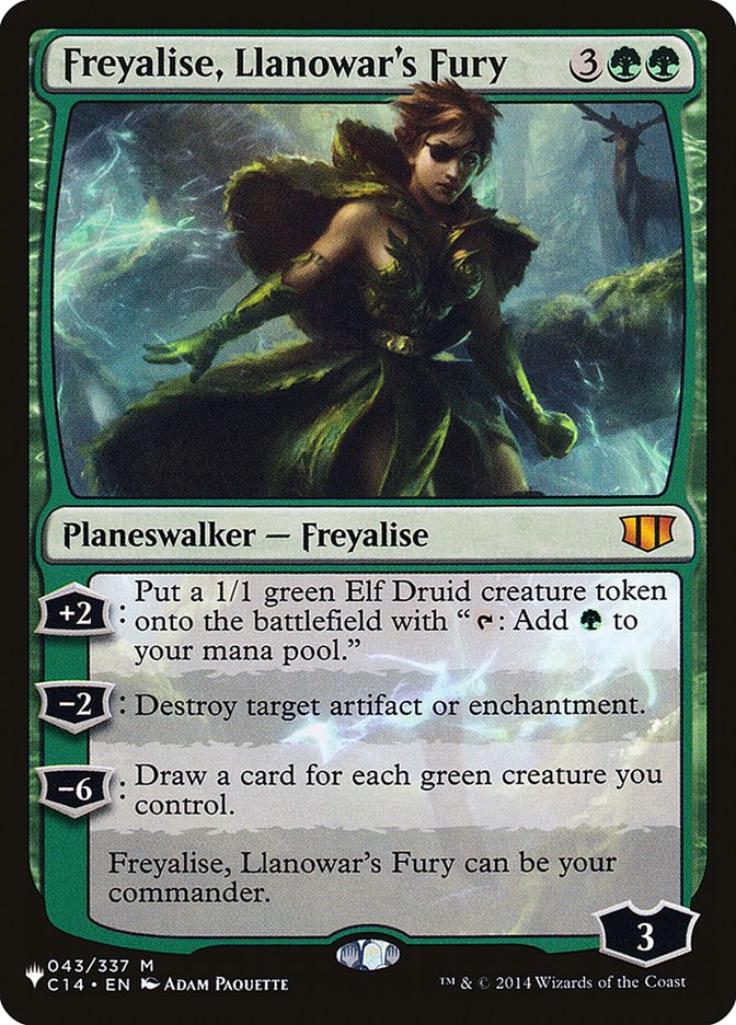 Freyalise, Llanowar's Fury [The List] | Arkham Games and Comics