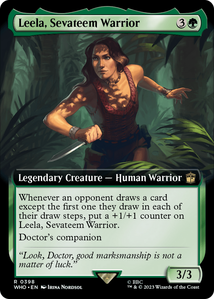 Leela, Sevateem Warrior (Extended Art) [Doctor Who] | Arkham Games and Comics