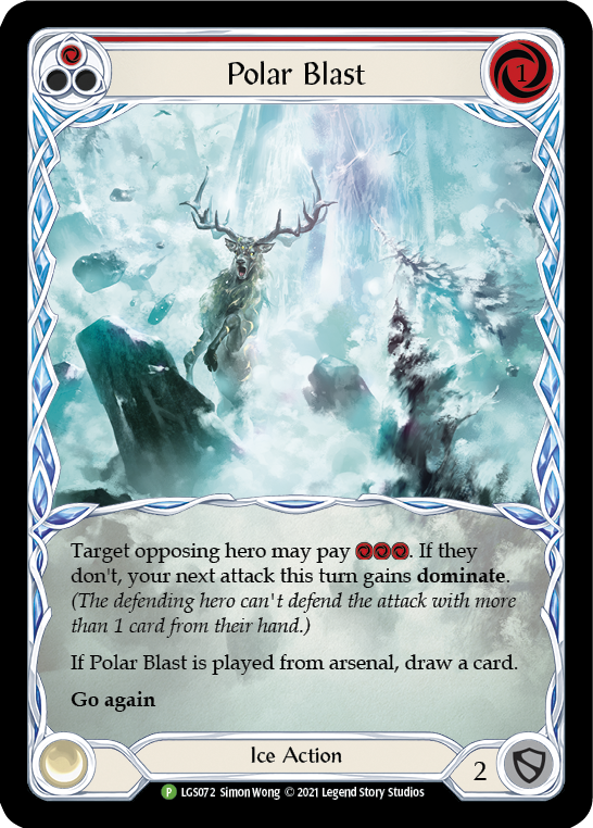 Polar Blast (Red) [LGS072] (Promo)  Rainbow Foil | Arkham Games and Comics